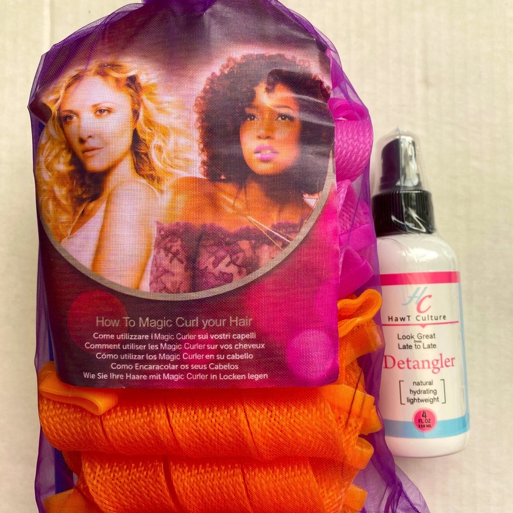 Hawt culture hair curlers and conditioning spray